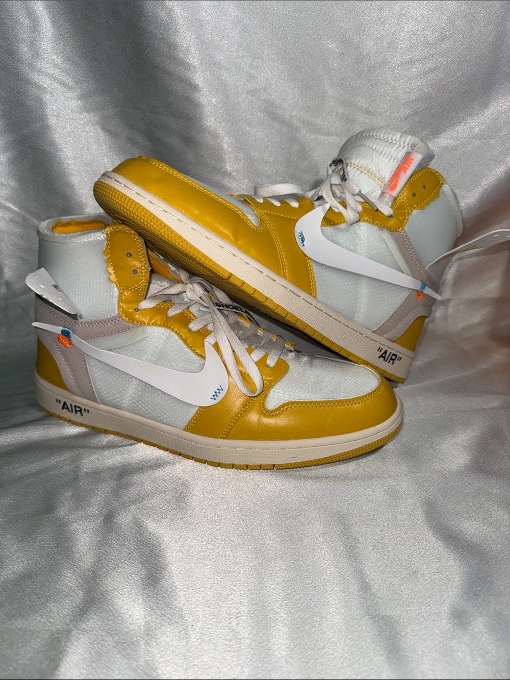 New!🔥”Ultra-Rare” Off-White x Air Jordan 1 "Canary Yellow" sneakers!🔥